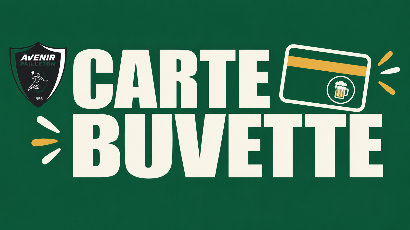 🆕 Nouveau : la carte buvette de l’Avenir Pailleton